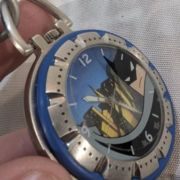 Vintage 2000 Warner Bros. Studio Store Batman Watch Keychain